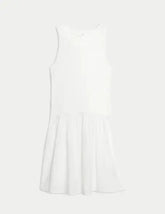 Cotton Rich Ribbed Dress (2-16 Yrs)  Adomoo